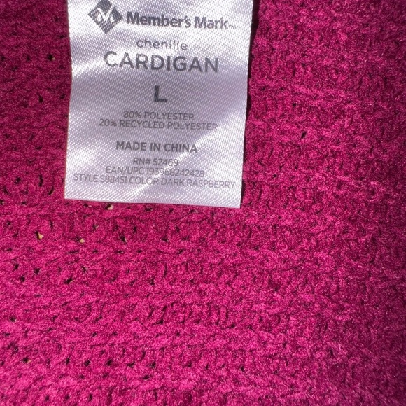 Women's Knit Sweater - Fuchsia - Picture 3 of 4